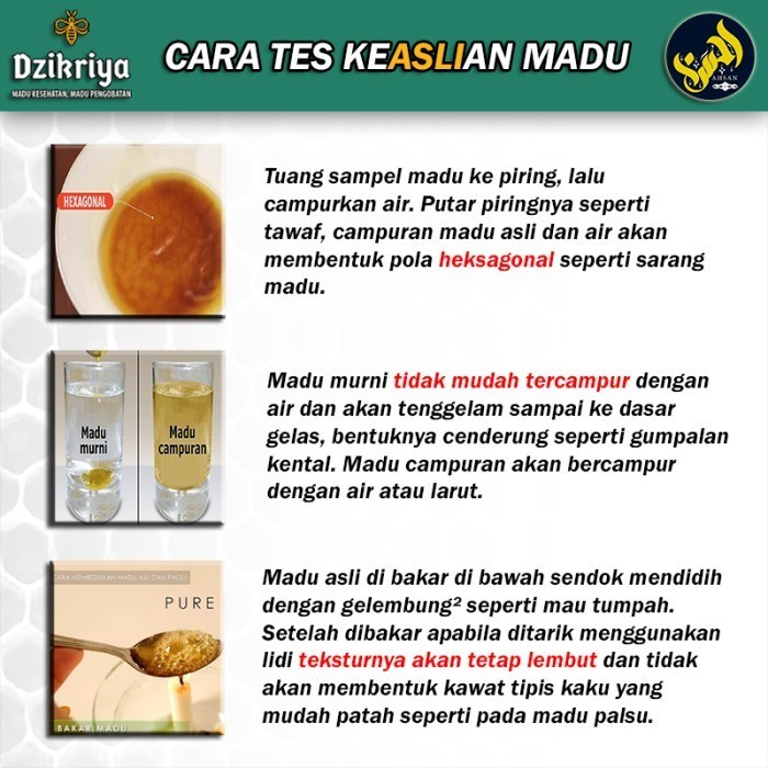 

BARANG TERLARIS Dzikriya Madu Hutan Hitam Pahit/Super 500g - Honey Murni Asli 100%