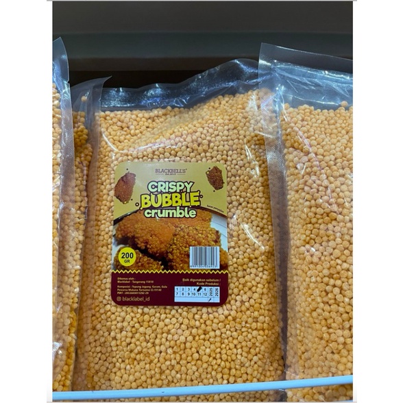 

SALE !!! TEPUNG CRISPY BUBBLE CRUMBLE BLACKLABEL 200 GR READYY