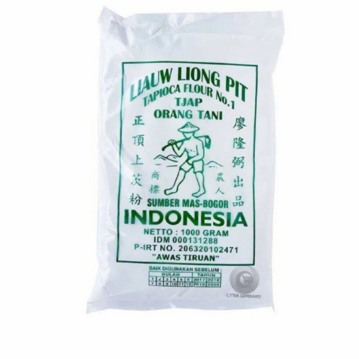 

SALE !!! SAGU TANI CAP LIAUW LIONG PIT 1000GR 1 DUS ISI 10 PCS READYY