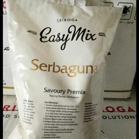 

SALE !!! TEPUNG PREMIX SRIBOGA EASY MIX SERBAGUNA 1KG READYY