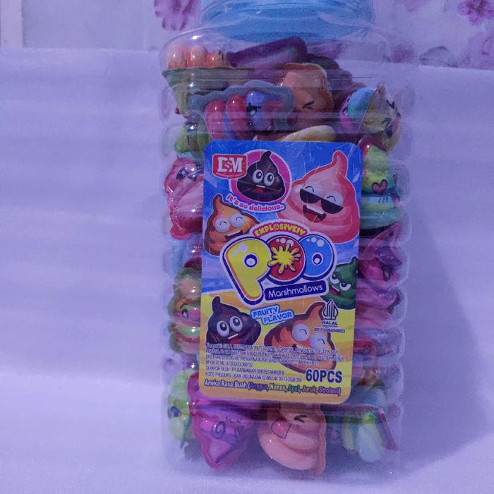 

Marshmellow Permen Bentuk kerucut Lucu 1 Toples Isi 60 - Candy Food