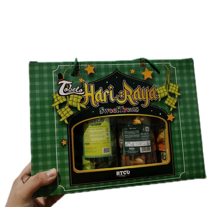

TOBELO ASSORTED SweetTreats PAKET LEBARAN 1 DUS ISI 4 TOPLES GOLDEN BALLS CHOCO TOSS CHOKO NUT