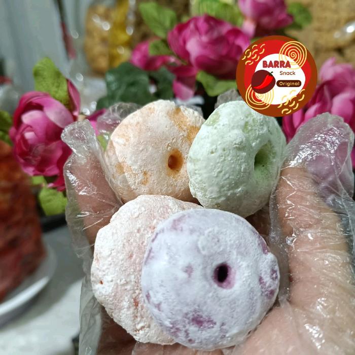 

500 gr Getas Donat Bidara pelangi gabus gula salju manis