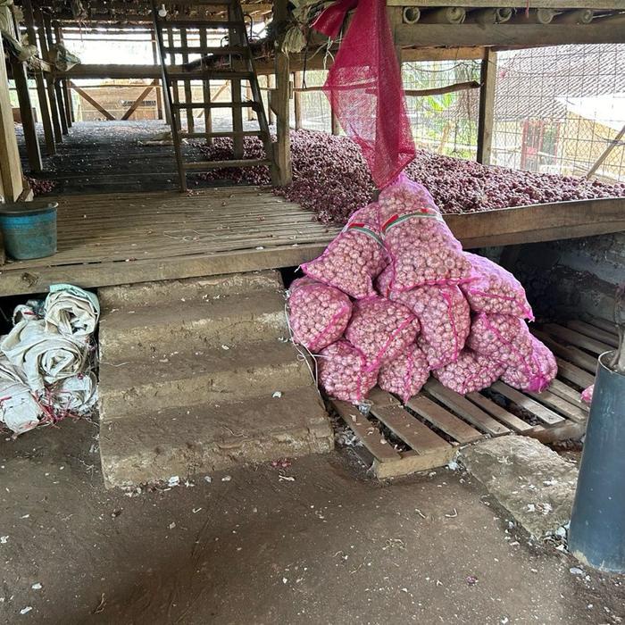 Bawang merah1 kg dan bawang putih 1kg mix umkm Food Pedas Goreng Bahan Masakan Garlic