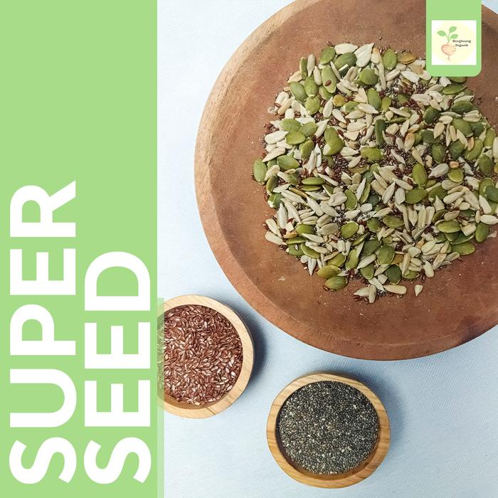 

Super Seed 500gr - Pumpkin seed Sunflower seed Flaxseed Chia seed