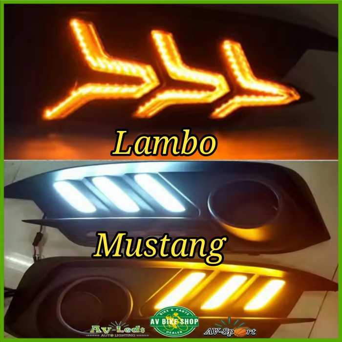 Led Drl Sein Running Honda Civic Turbo Sedan 2016 - 2018 Mustang Style