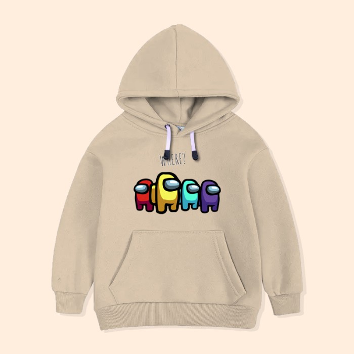 JAKET HOODIE ANAK GAME AMONG US KARAKTER ATASAN ANAK LAKI-LAKI PEREMPUAN AMS-03