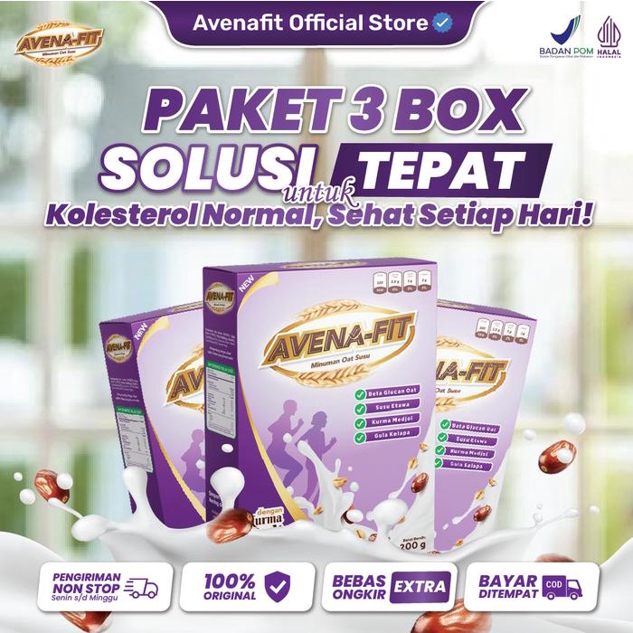 

Produk Viral Avenafit - 3 Box Sereal Oatmeal Susu Kurma Tinggi Serat Untuk Koles Dan Aslam - Sudah