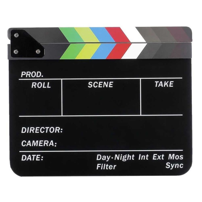 

Ready Rajawali Clapper Board/Papan Slate Take Action - Acrylic - Hitam