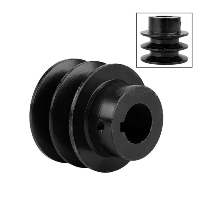 OD 19/20mm ID V Belt Pulley Bore Die Double Groove For Honda 168F