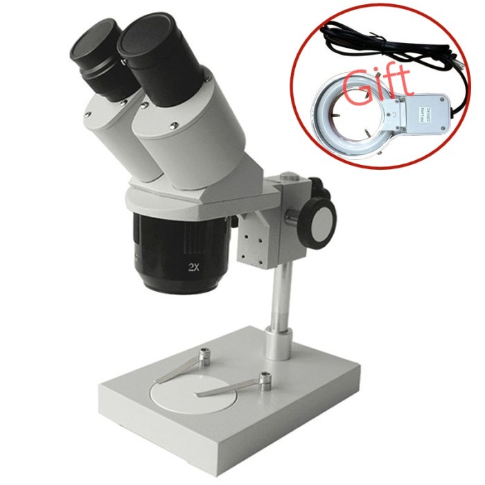 20X 40X Binocular Stereo Microscope PCB Soldering Mobile Phone Repair