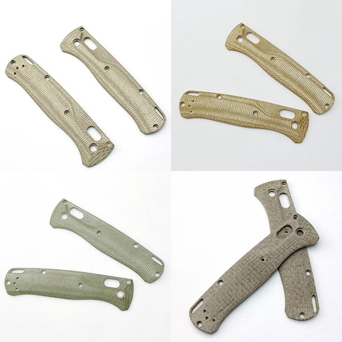 4 Patterns Micarta Material Fold Knife Grip Handle Patches Scales