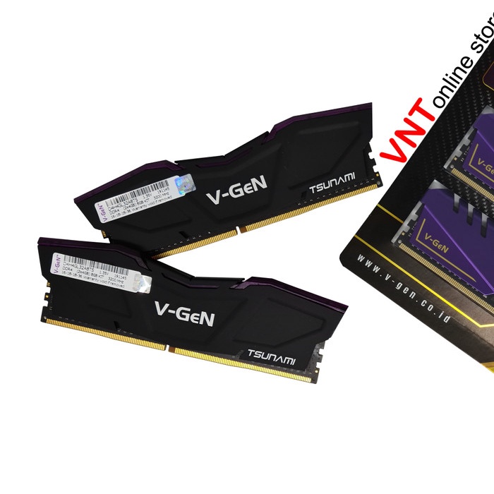 V-GEN TSUNAMI DDR4 (2x4GB) 8GB 2666MHz RAM GAMING DUAL CHANNEL VGEN