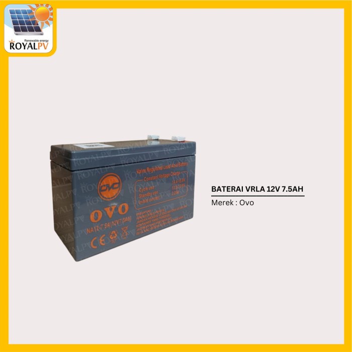 Baterai battery ups 7ah 12v, aki kering ups 7.5ah 12v