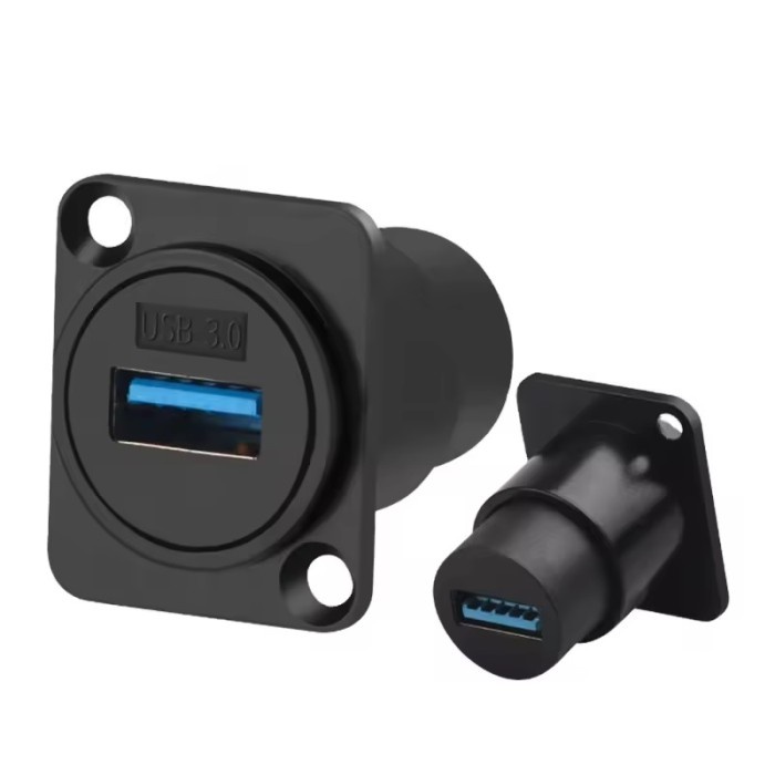 Socket USB 3.0 type D untuk Wall Plat / Chasis USB 3.0 Panel Mount Case Housing Female
