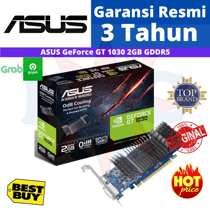 VGA ASUS GeForce GT1030 GT 1030 Silent 2GB DDR5 RESMI