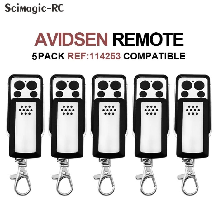 5pcs AVIDSEN 114253 104250 104700 Rolling Code 433MHz 433.92mhz