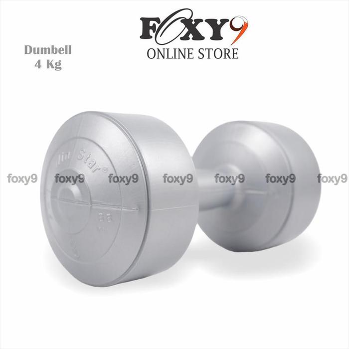 BARBEL DUMBEL PLASTIK 4 KG BARBEL 4KG