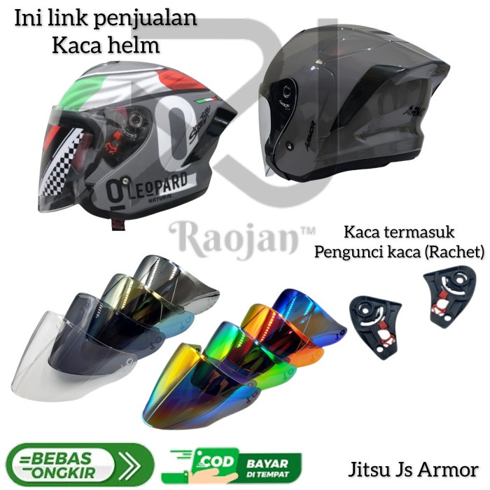Kaca helm Jitsu Js Armor Visor helm Js Armor