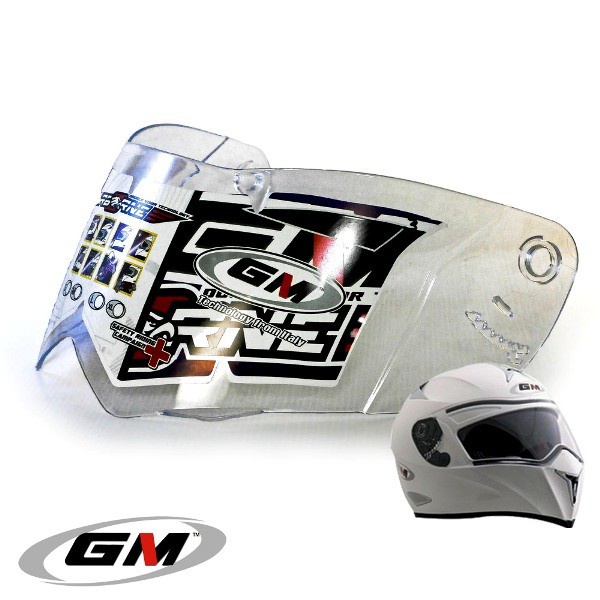 Kaca Helm GM Airborne Visor Bening Original Transparant Clear Airbone