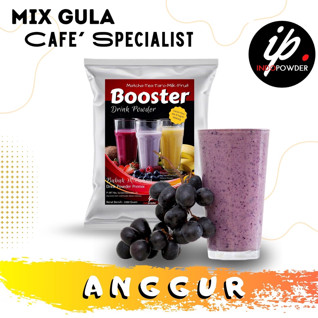 

IP Kendal - Bubuk Minuman Rasa ANGGUR 1Kg Untuk Cafe, Resto & Usaha Minuman