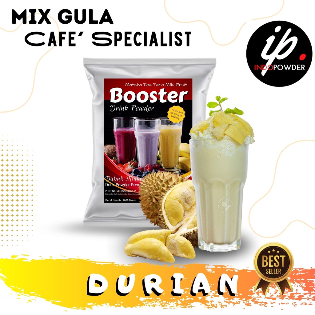 

IP Kendal - Bubuk Minuman Rasa DURIAN 1Kg Untuk Cafe, Resto & Usaha Minuman