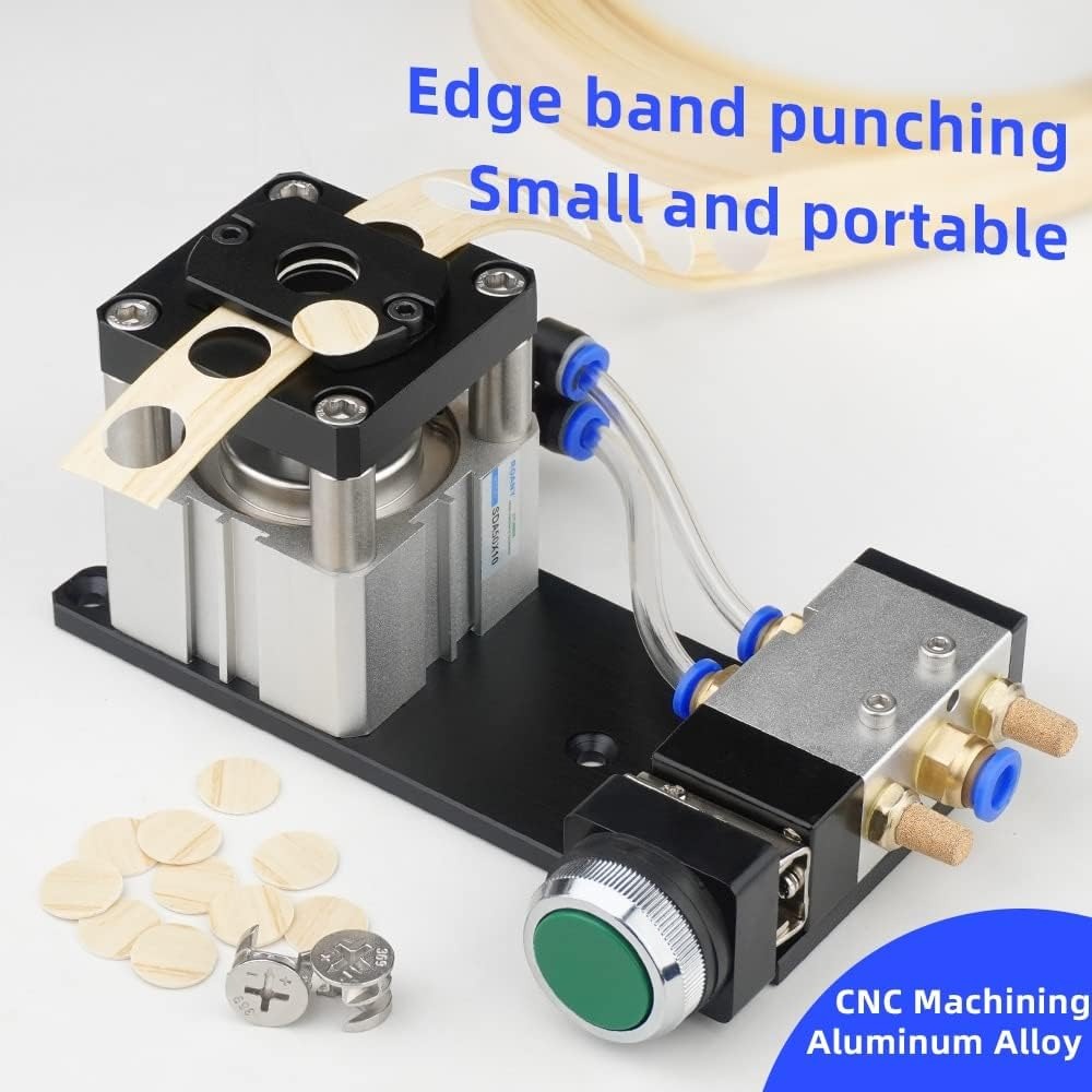 8/15mm 3 in 1 Edge Banding Punching Hole Machine Pneumatic Edge Bander Hole Guide Woodworking Edge B