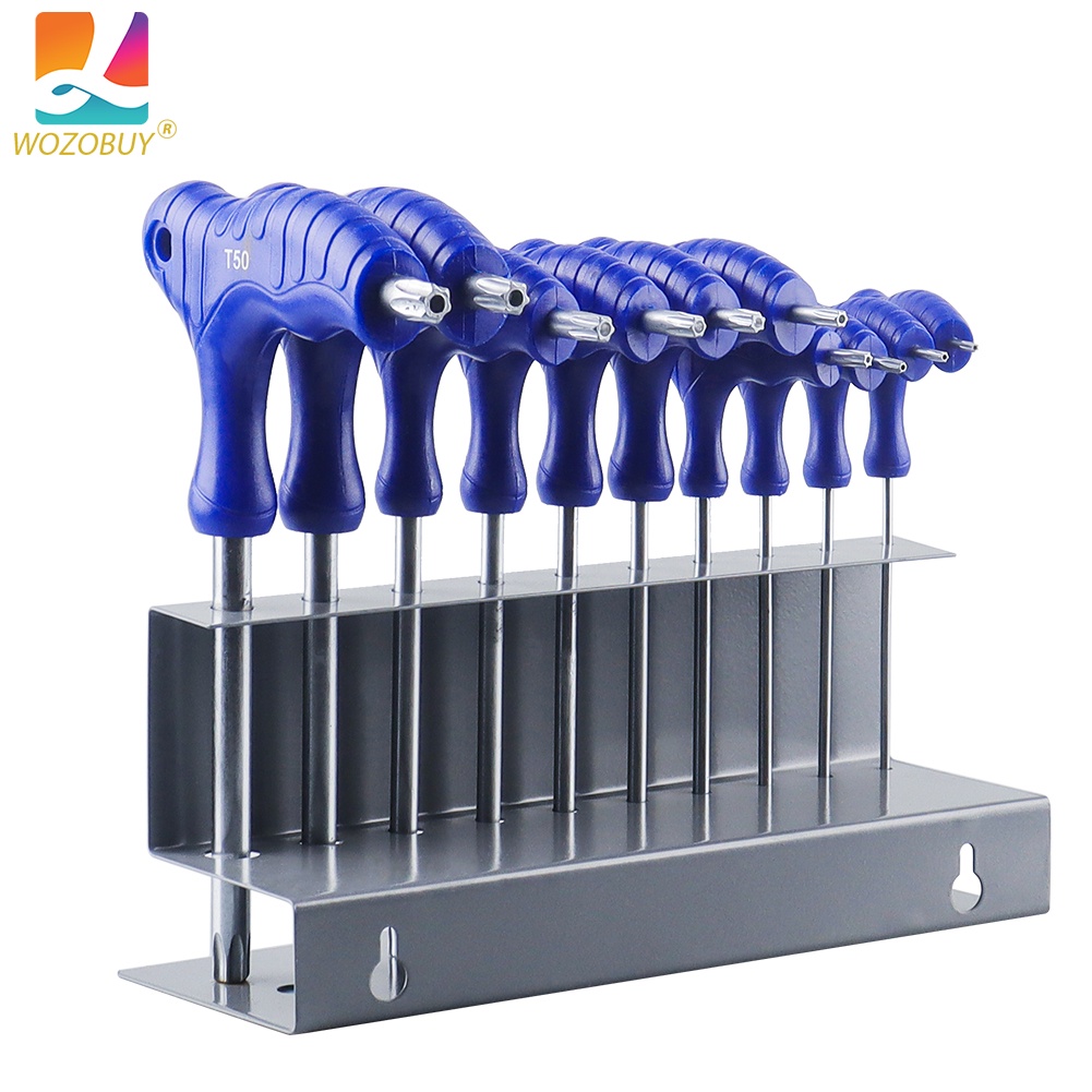 10pcs T-Wrench Set-Universal Wrench tool, wrench repair tool set with storage stand for motorcycle, 