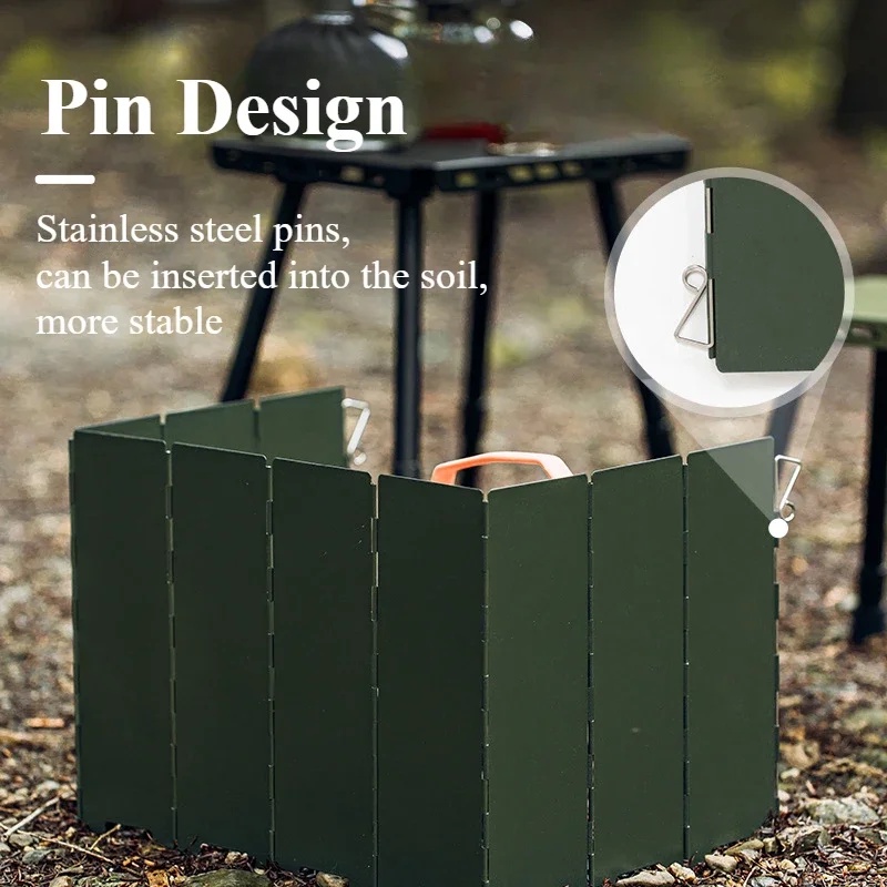 Windproof Board Stove Outdoor Card Stove Windproof Cover Foldable Portable Windproof Board Camping F