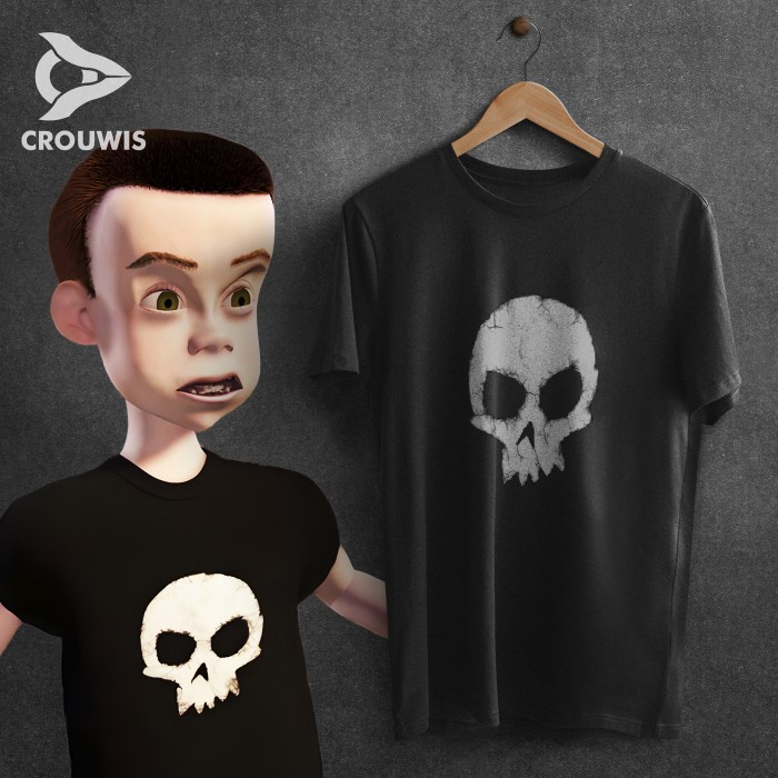 KAOS TOY STORY SID SKULL T-SHIRT / BAJU DISTRO / SID PHILLIPS T-SHIRT