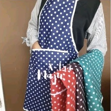HJK celemek kain dewasa polkadot celemek masak Dewasa apron