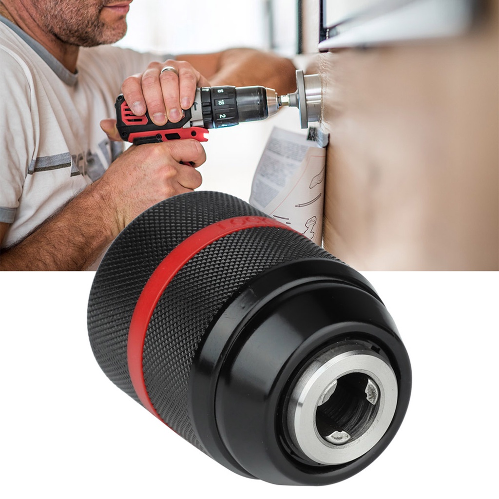 Drill Chuck Keyless Drill Chuck Keyless Hand Drill Chuck 1/2‑20UNF Mount 2~13mm Self Tighten Drill C