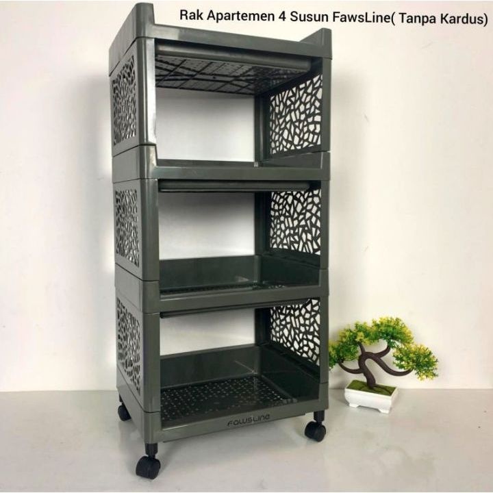 Terbaru Rak Susun Tingkat Plastik Serbaguna 4 Susun/Tingkat 5 Susun/Tingkat