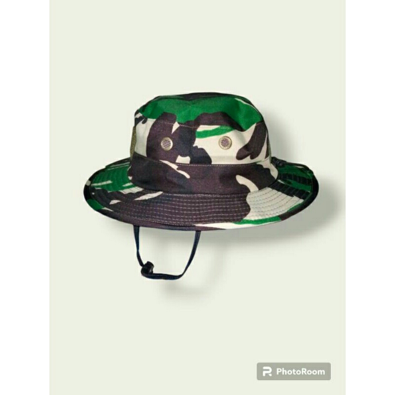 Topi Rimba kawat Loreng Tni.