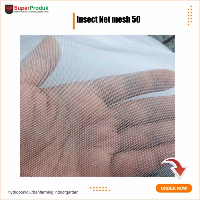 Screen Net Mesh 50 Lebar insect net 1roll 50m