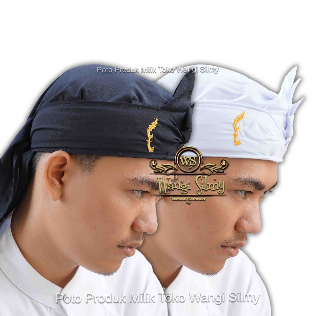 Blangkon Sunda Makuta Wangsa Bordir Kujang Siliwangi - Blangkon Iket Ikat Totopong Bendo Sunda