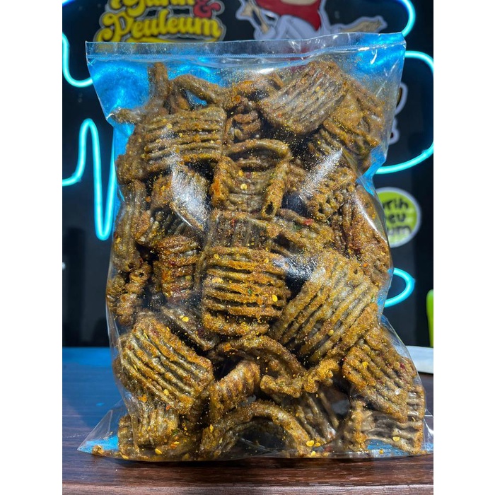 

Kerupuk Seblak Jengkol Asbes Pedas Daun Jeruk isi 500 GRAM - Snacks - Food