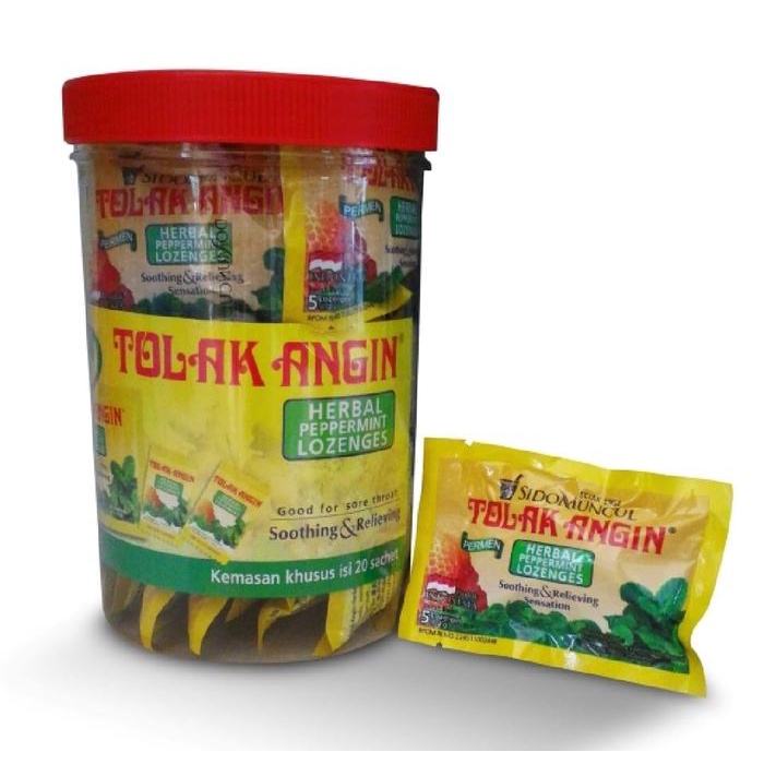 

Sido Muncul permen tolak angin Toples 20s Candy Snacks