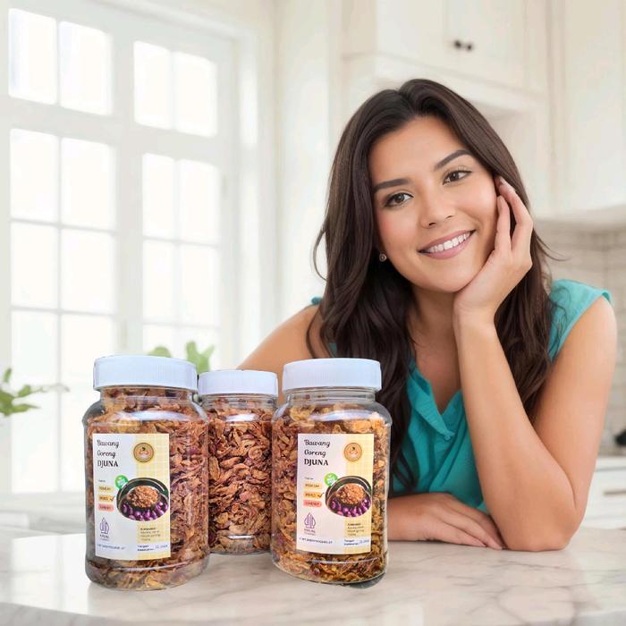 

Bawang Goreng Asli Brebes ( 100gr X 3 Toples ) Tanpa MSG, Tanpa Campuran Ubi Spices