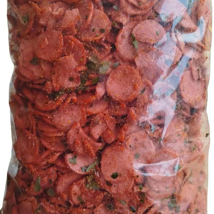 

1 Kg Krupuk Sosis Goreng Dapat Dua Rasa Pedas Daun Jeruk & Original Daun Jeruk Cemilan Snack Food
