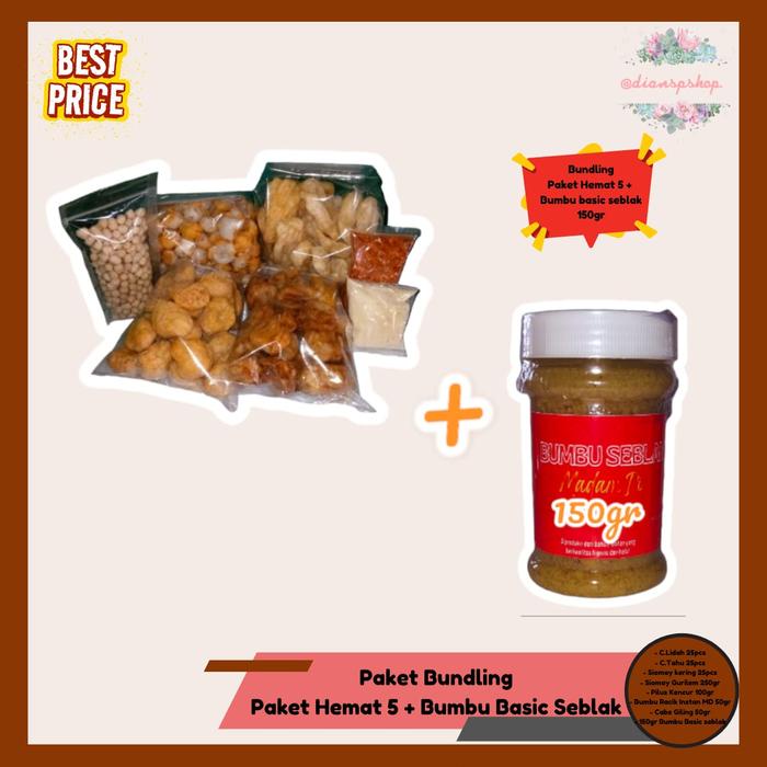 

Paket Bundling Cuanki Hemat 5 + Bumbu Basic Seblak MadamDi 150gr Food Kuah