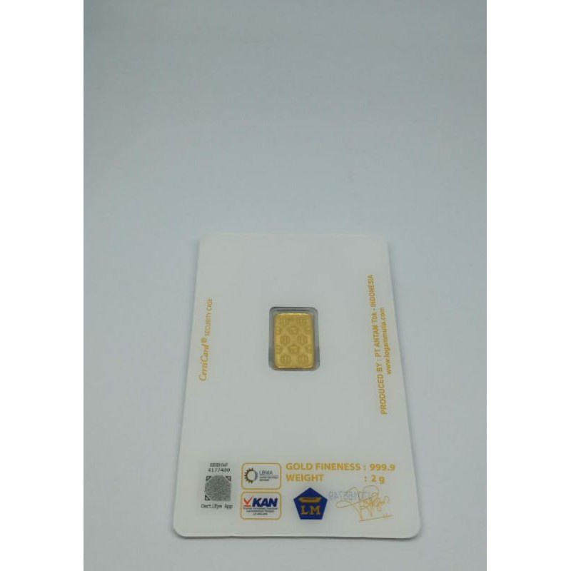 LM 2 GR CERTIEYE ANTAM/ LOGAM MULIA 2 GRAM/ EMAS BATANGAN 2 GRAM