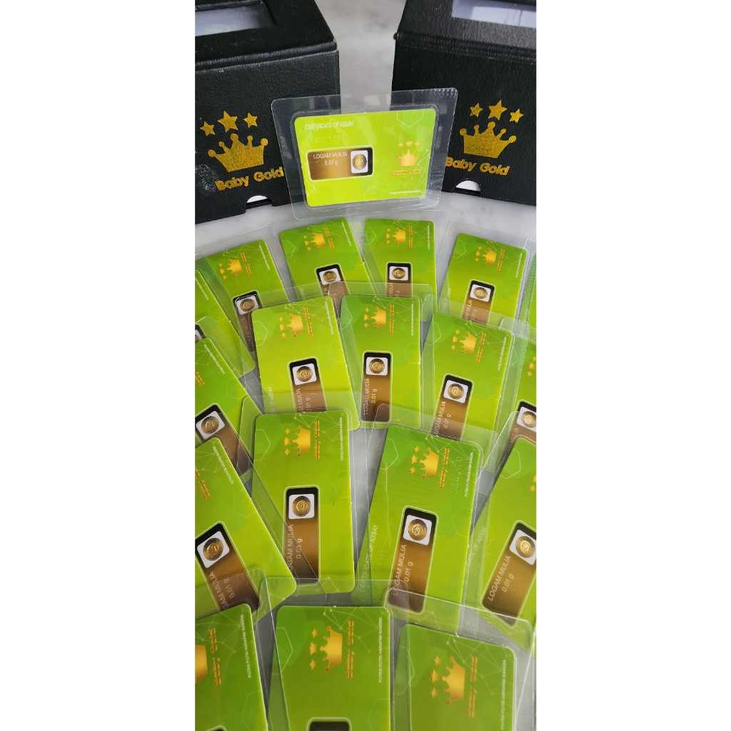 BABY GOLD LOGAM MULIA EMAS MINI 0.01 GRAM