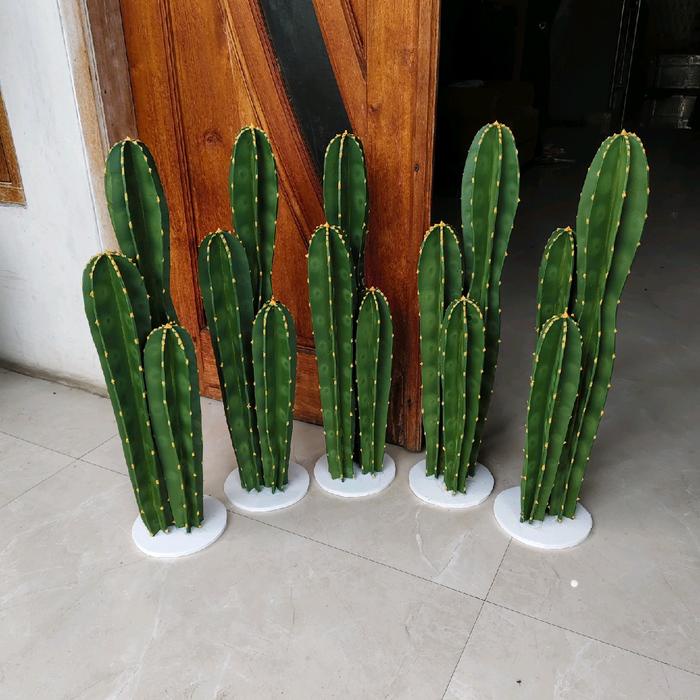 Top Kaktus artificial koboi / hiasan unik /tanaman palsu / dekorasi ruang kekinian/ hiasan dinding
