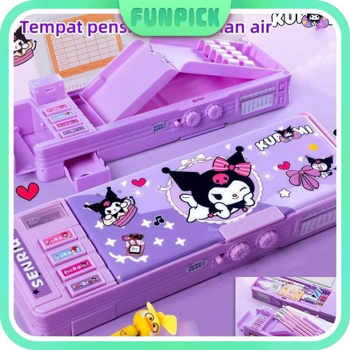 

Penjual LokalBaru Kuromi Kotak Alat Tulis Multifungsi Kunci Kode Kotak Pensil Passward Sanrio Dua
