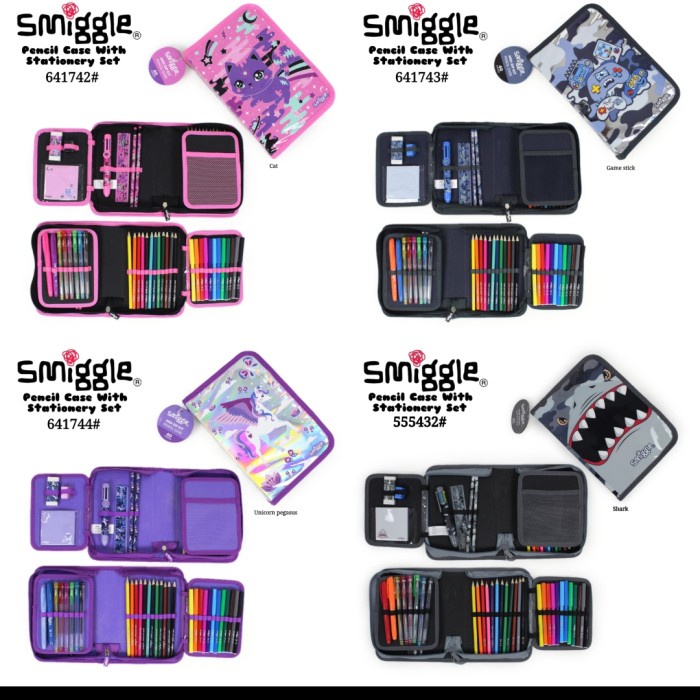 

Smiggle Pencil Case & Stationery set 40 p/ alat tulis Smiggle/ kado a Kode 1255