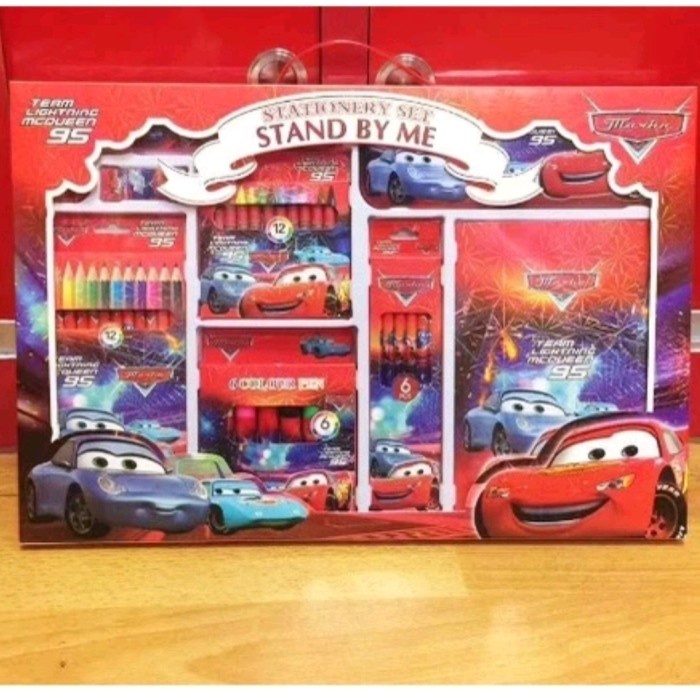

Paket alat tulis set cars mobil stationery set karakter cars Kode 1448