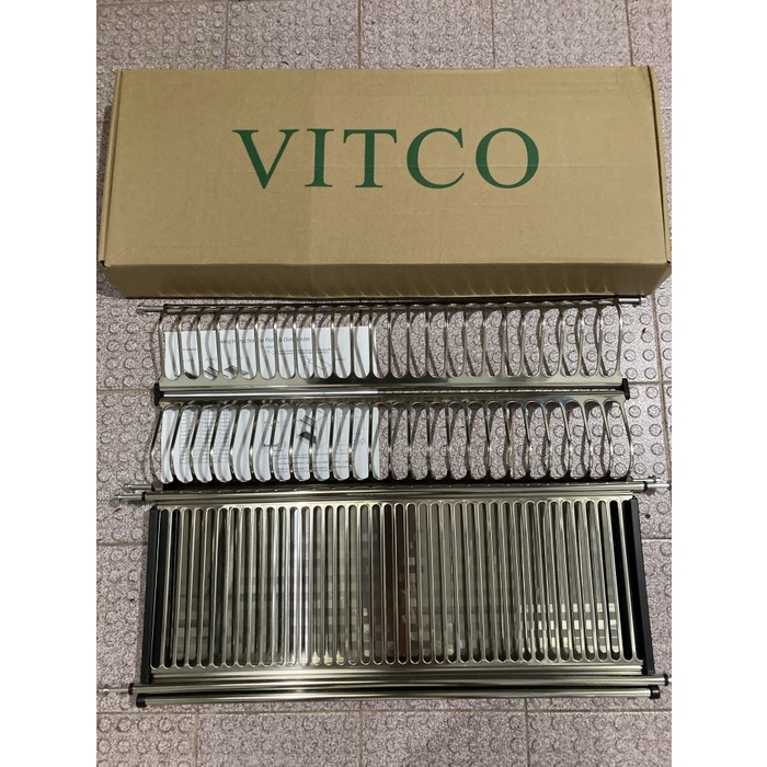 Rak piring gantung stainless 70cm / rak piringkiten set / lemari dap