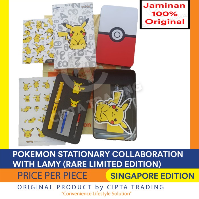 

Stationary Set - Pokemon + LAMY LIMITED EDITION SINGAPORE ONLY Kode 1135