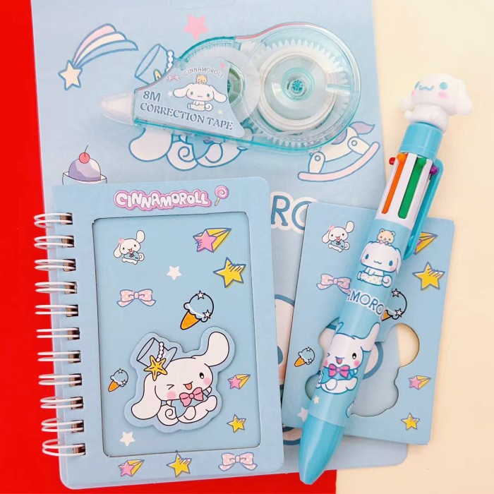

SET ALAT TULIS PULPEN DAN BUKU MEMO SANRIO SET PULPEN SANRIO STUDY SET SANRIO ALAT TULIS KANTOR
